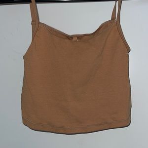 Skims Pointelle crop tank top